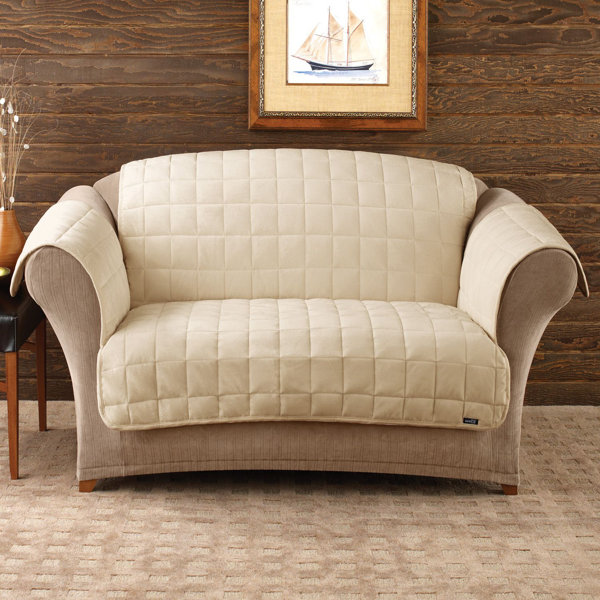 Sure Fit Deluxe Comfort Box Cushion Sofa Slipcover & Reviews | Wayfair